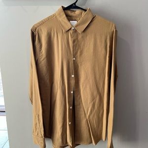 Tan Sandro Mens Button Up